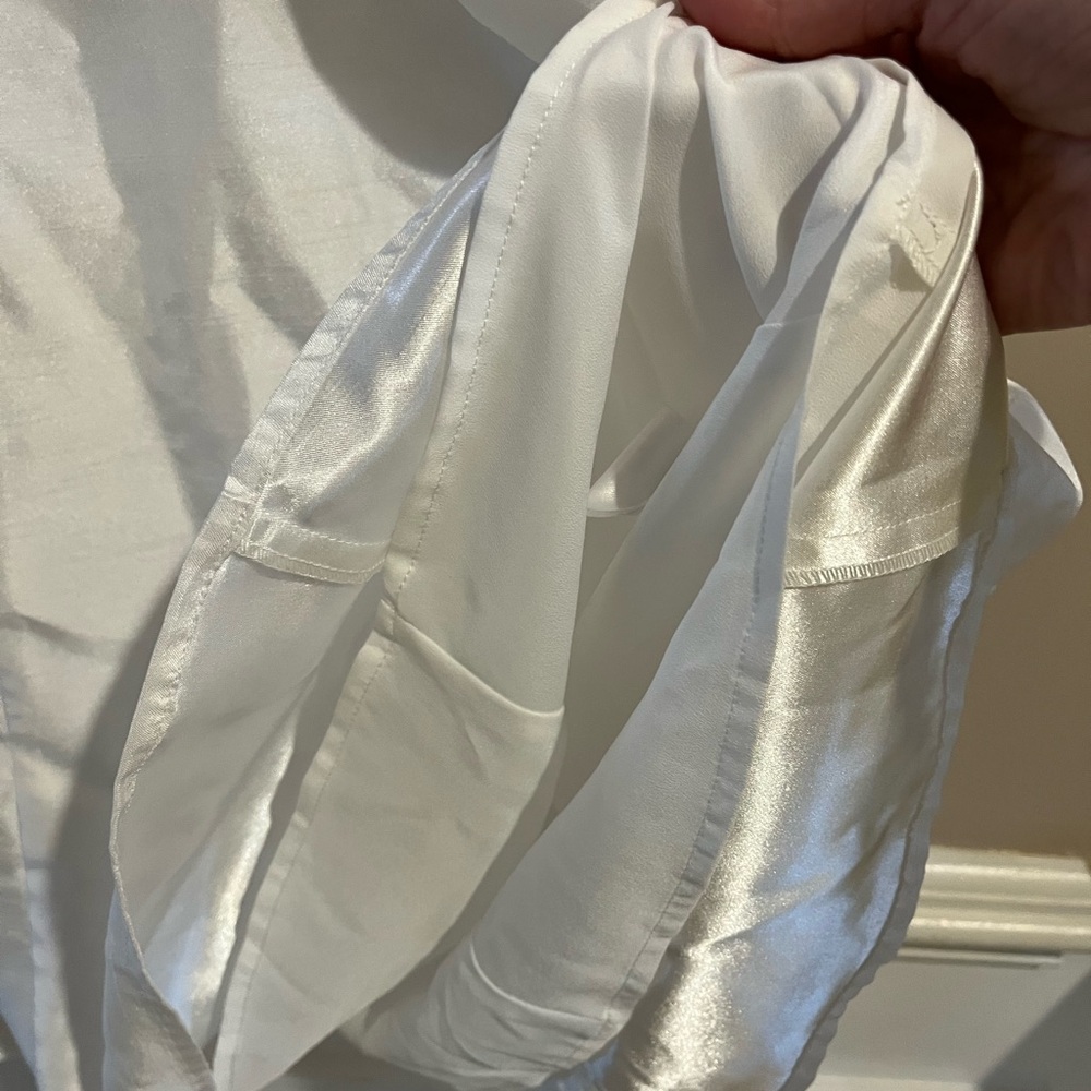 Anthropologie White Strapless Dress with Bow Detail - Picture 12 of 13